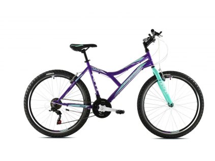 Horský bicykel Capriolo DIAVOLO DX 600 26"/19HT fialovo - tyrkysová,