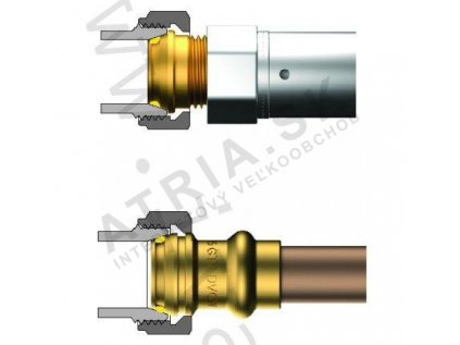 Připojovací šroubení plyn, TC 1" x 22 mm  IVAR.TC