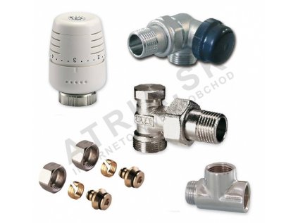 SADA kúpeľňová trojosová - 1/2"xEK; 16x2; P  IVAR.KIT VCDT/1