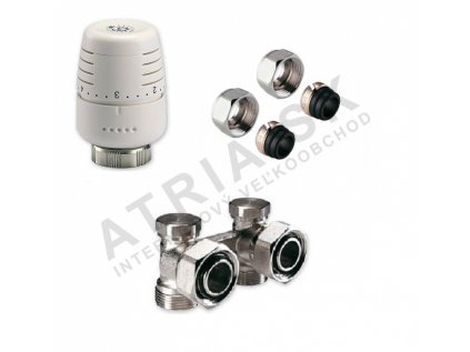 SADA Vekoluxivar - pre dvojtrubkový systém- 1/2"xEK; 15x1; rohové  IVAR.KIT DS 346