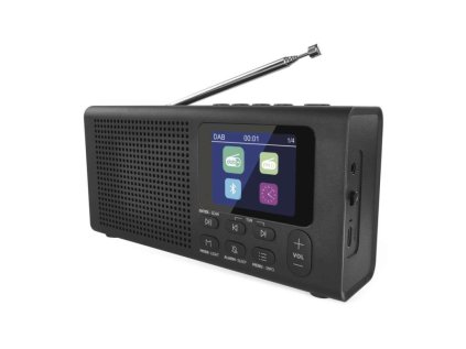 Prenosné rádio s Bluetooth P-600B, DAB / DAB+ / FM, čierne