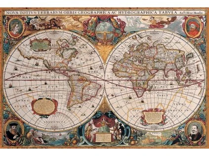 puzzle anticka mapa sveta 2000 dilku 170687