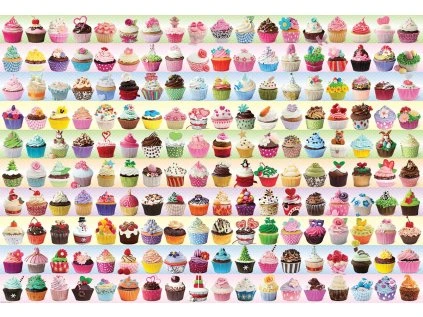 puzzle barevne dortiky cupcakes 2000 dilku 170656