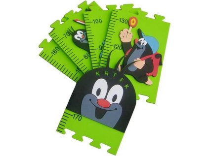 SPARKYS Dětský růstový metr Krtek - zelený 5 dílků