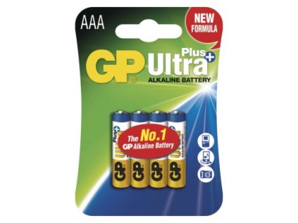Alkalická batéria GP Ultra Plus LR03 (AAA), 4 ks