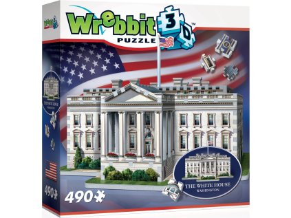 WREBBIT 3D 3D puzzle Bílý dům, Washington 490 dílků