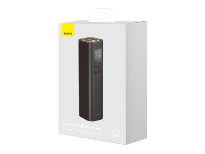 Baseus Car Tool Super Mini Inflator Tyre Pump 15sec Fast Inflation, 4 Tires in 25 Minutes, Black (CRCQ000001)