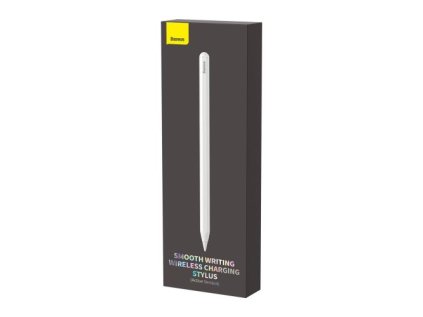 Baseus Tablet Tool Active Stylus Pen Wireless Charging with LED Indicator + Active Replaceable Tip for iPad, White (SXBC020002)