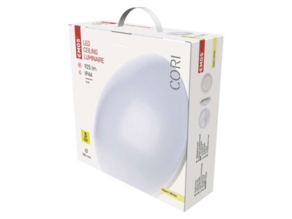 LED prisadené svietidlo Cori, kruh. biele 12W teplá b., IP44