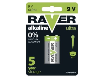 Alkalická batéria RAVER 6LF22 (9V)
