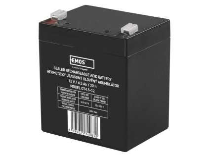 Bezúdržbový olovený akumulátor 12 V/4,5 Ah, faston 4,7 mm