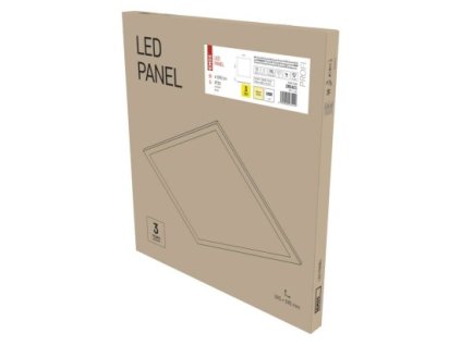 LED panel 60×60, štvorcový vstavaný biely, 40W teplá b. UGR