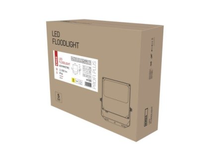 LED reflektor PROFI PLUS asymmetric 100W, čierny, neutrálna biela