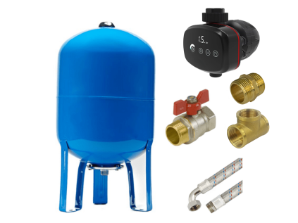 Water system set 60L AQUA OLA vertical with ADARA 6, home water system with digital control unit
