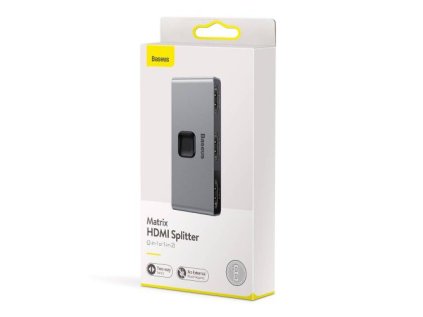 Baseus HUB Matrix HDMI Switcher (2in1 or 1in2) Space Gray (CAHUB-BC0G)