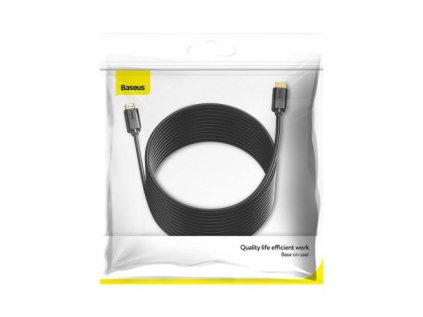 Baseus Video Cable High definition Series HDMI To HDMI 4K 30 Hz, 3D HDR, 18 Gbps, 8 m black (CAKGQ-E01)