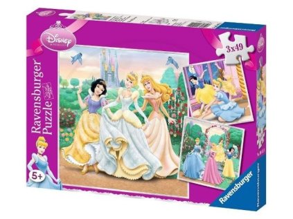 RAVENSBURGER Puzzle Disney princezny: Sny 3x49 dílků