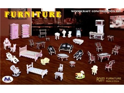 mini nabytek sada 3d 6351