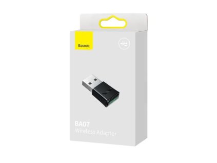 Baseus HUB BA07 Bluetooth USB Adapter BT 5.3, with LED indicator, 20m range, Black (ZJBA010001)