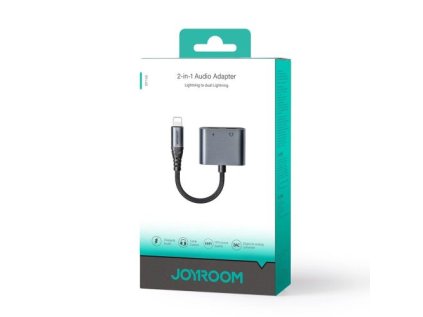 Joyroom Adapter DAC 2-in-1 Lightning to Lightning/ Lightning, 60W, 0.12m, Black (JR-SY-L02)