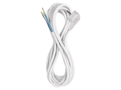 Flexo šnúra PVC 3x0,75mm 5m biela S14375