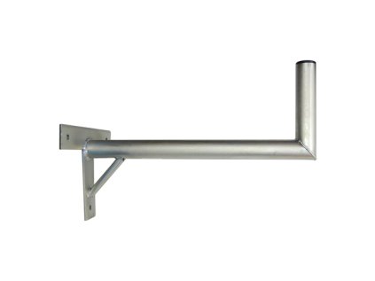 Anténní držák 60cm na zeď se vzpěrou, trubka 42/2mm, výška 16cm