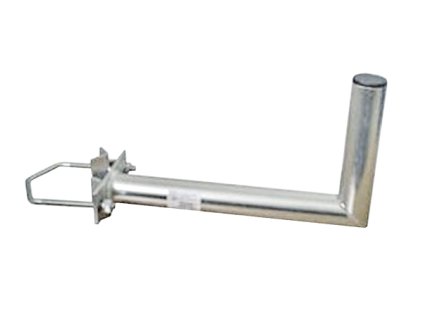Anténní držák 50cm na stožár s vinklem, rozteč třmenu 120mm, trubka 42/2mm, výška 16cm