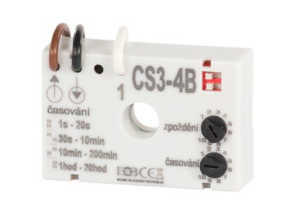 Časový spínač ELEKTROBOCK CS3-4B pre ventilátory s oneskorením bez nulového vodiča
