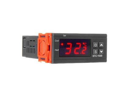 Digitálny termostat STC-1000, rozsah -50~99 ° C, napájanie 12V