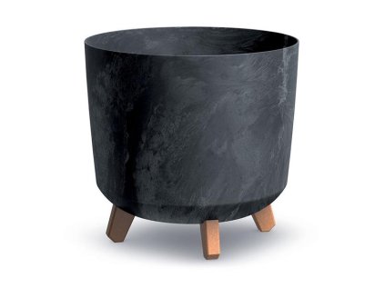 Kvetináč GRACIA TUBUS BETON EFFECT antracit 29,8cm