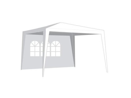 Bočnice pre párty stan HAPPY GREEN 3x3m White - s oknom
