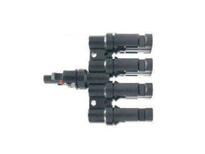 Konektor pre solárne panely MC4 rozbočenie 1x zdierka, 4x konektor