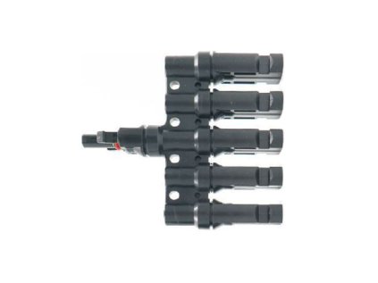 Konektor pre solárne panely MC4 rozbočenie 1x zdierka, 5x konektor