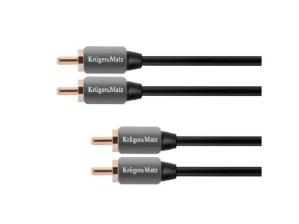 Kábel 2x Cinch konektor/2x Cinch konektor 1m KRUGER & MATZ KM0304