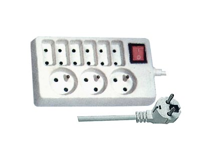 Predlžovací prívod 9 zásuviek 3m HADEX L047
