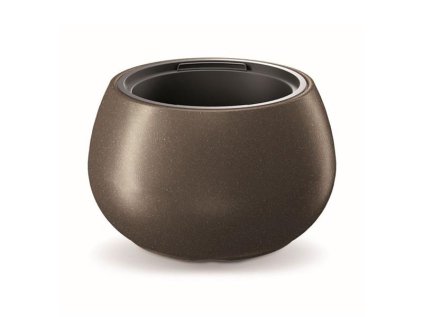 Kvetináč HEOS ECO WOOD kávový 37cm