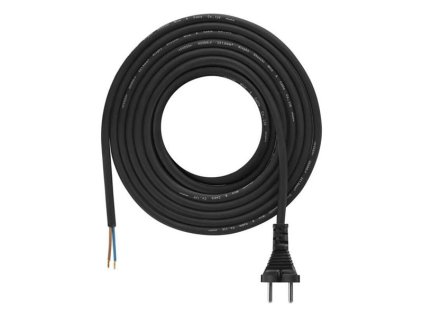 Flexo šnúra gumená 2x1,0mm2 5m čierna EMOS S03050