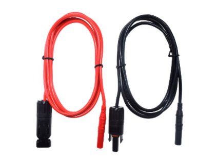 Solárny kábel 2,5mm2, červený+čierny s konektormi MC4/ multimeter, 1m