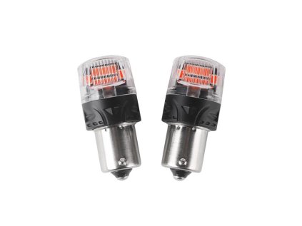 Autožiarovka LED BA15S 12V CARCLEVER 16LED 2835SMD červená 2ks