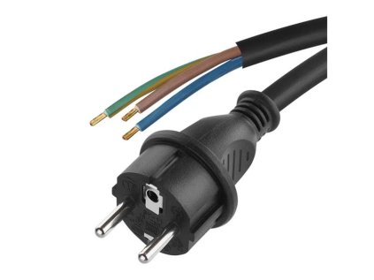 Flexo šnúra guma/neoprén 3x1,0mm2 5m čierna EMOS S03150N