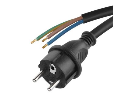 Flexo šnúra guma/neoprén 3x1,5mm2 3m čierna EMOS S03230N