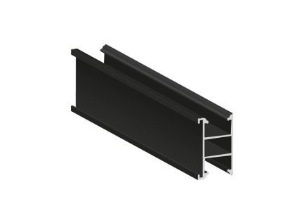 Hliníkový montážny H profil 30x50mm 3,44 m čierny