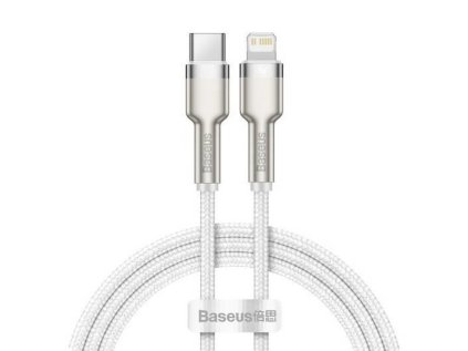 Kábel BASEUS Cafule USB-C/Lightning 2m White 20W