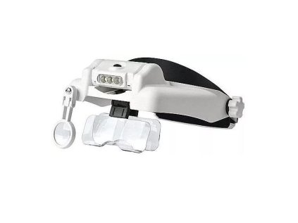 Lupa náhlavná s osvetlením a výmennými šošovkami MG82000M