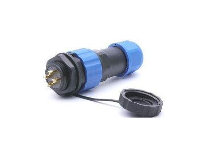 Konektor a zdierka SP/SD20-4P vodotesný na kábel a panel
