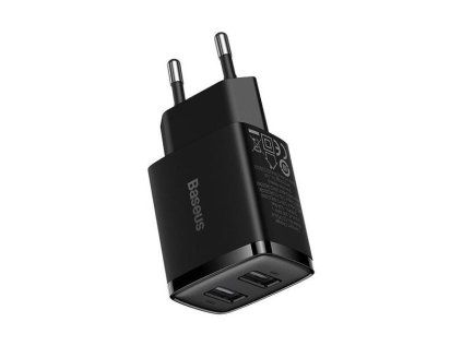 USB adaptér BASEUS Compact Black 2xUSB