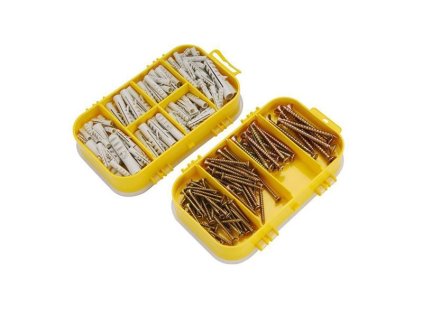 Sada skrutiek s hmoždinkami EXTOL CRAFT 1445 170ks