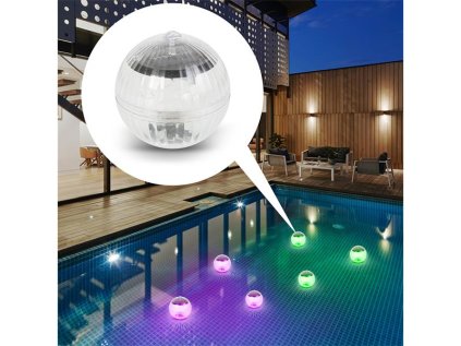 Svietidlo solárne PHENOM 55852C RGB do bazéna