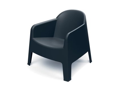 Kreslo záhradné MILANE 745x730x735mm - uhoľná