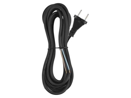 Flexo šnúra gumená 2x1,5mm2 5m čierna EMOS S03350